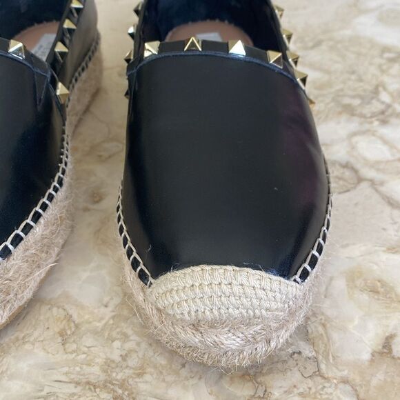 Steve Madden Pauda Platform Espadrilles Gold Tone Studs - Picture 6 of 15